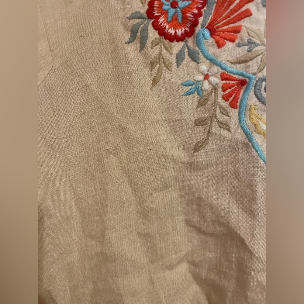 Kyla Seo Karyn Caite Linen Top Boho Revival Size Small - Picture 4 of 6